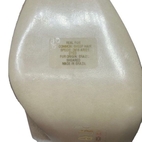 🧧SOLD🧧Larroudé Cindy Hi Faux Fur Boot Knee High Brown Size 7.5 Suede Leather - Picture 8 of 14